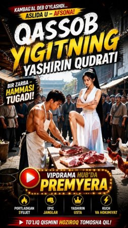 Qassob yigitning yashirin qudrati  1-2-3-4-5-6-7-10-20-30-50-60-70-80-90-95 Qism drama koreya seriali uzbek tilida Barcha qismlar 2026 HD skachat